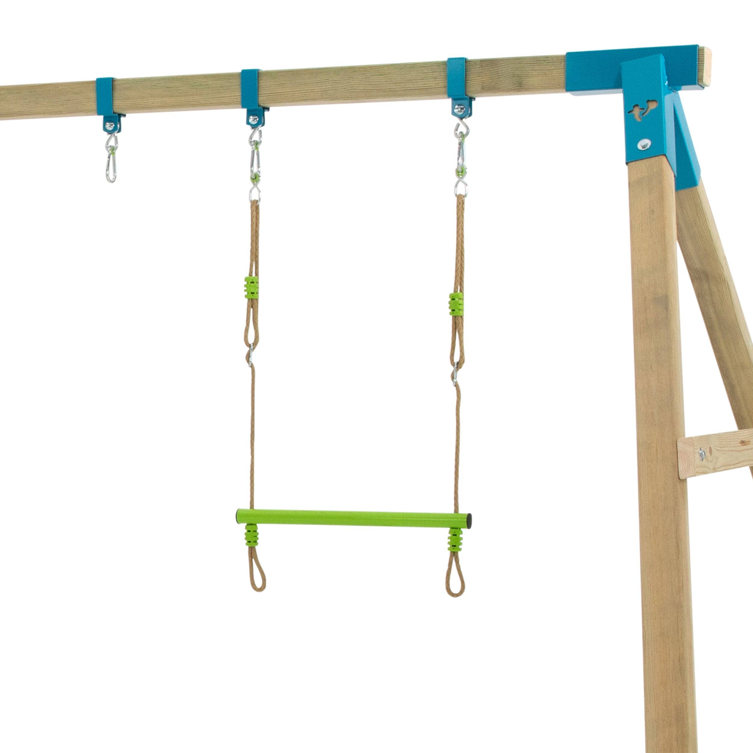 Tp Toys - Balançoire trapèze métal pour portique H190-250cm vert - Imagen 2