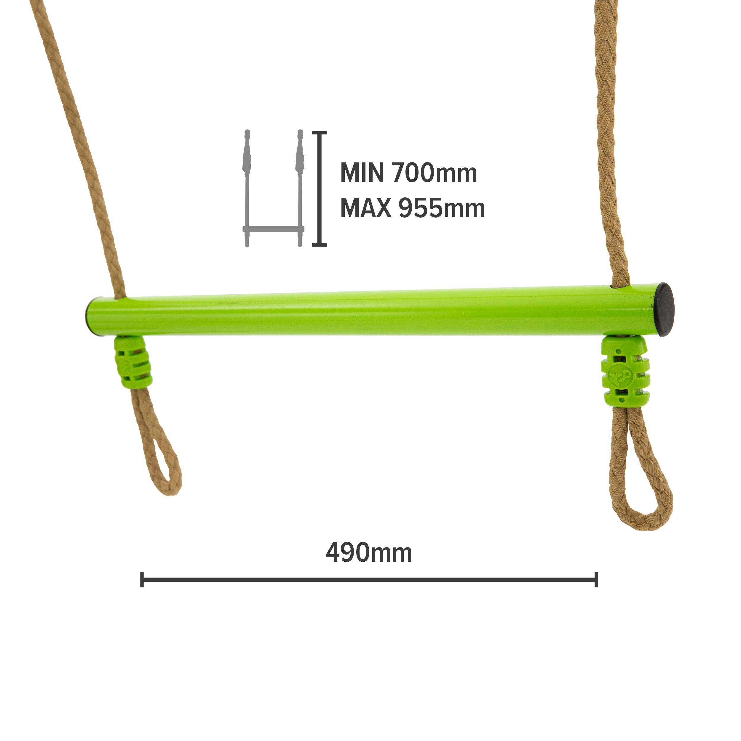 Tp Toys - Balançoire trapèze métal pour portique H190-250cm vert - Imagen 3