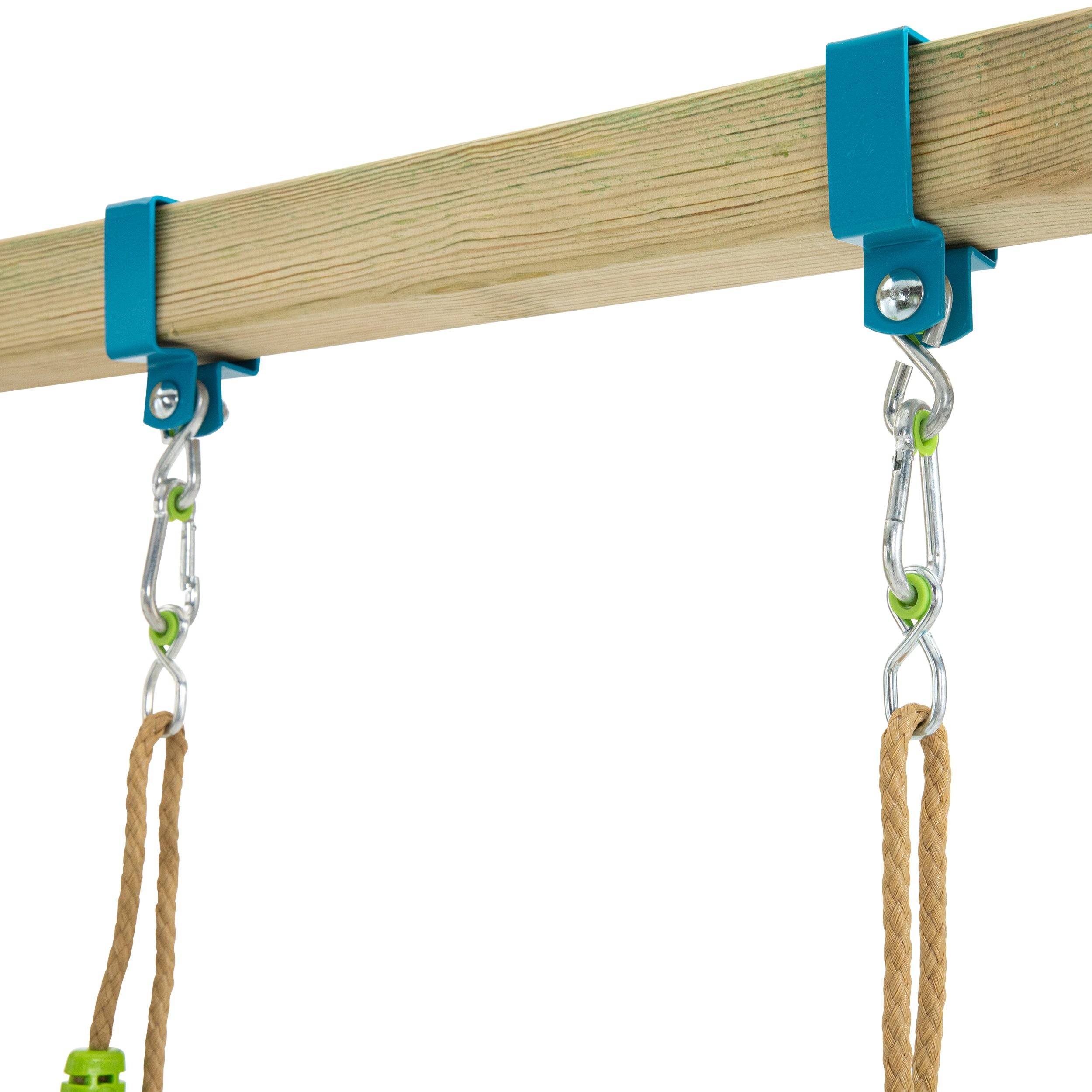Tp Toys - Balançoire trapèze métal pour portique H190-250cm vert - Imagen 7