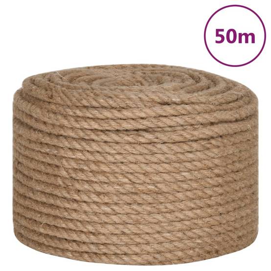 Corde de jute 50 m de long 14 mm d'épaisseur Maison Chic - Image 1
