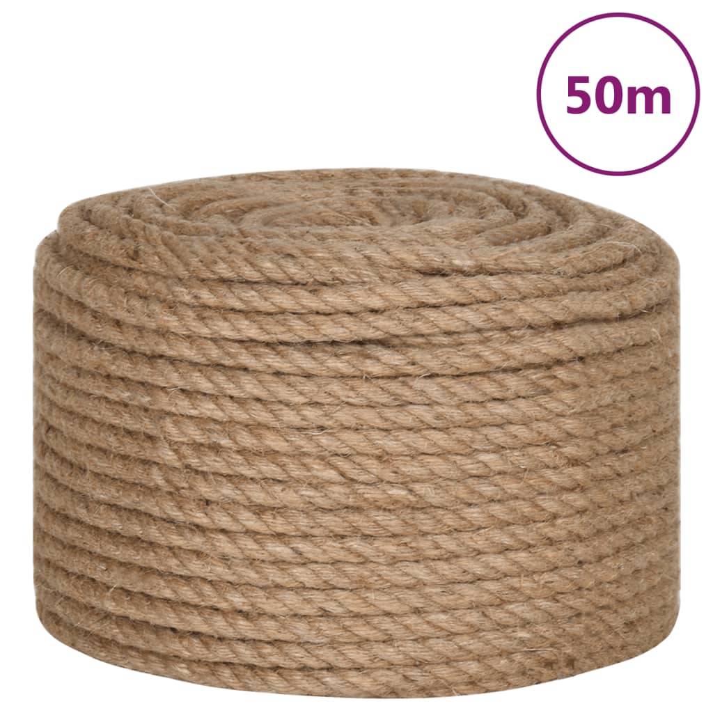 Corde de jute 50 m de long 14 mm d'épaisseur Maison Chic - Image 1