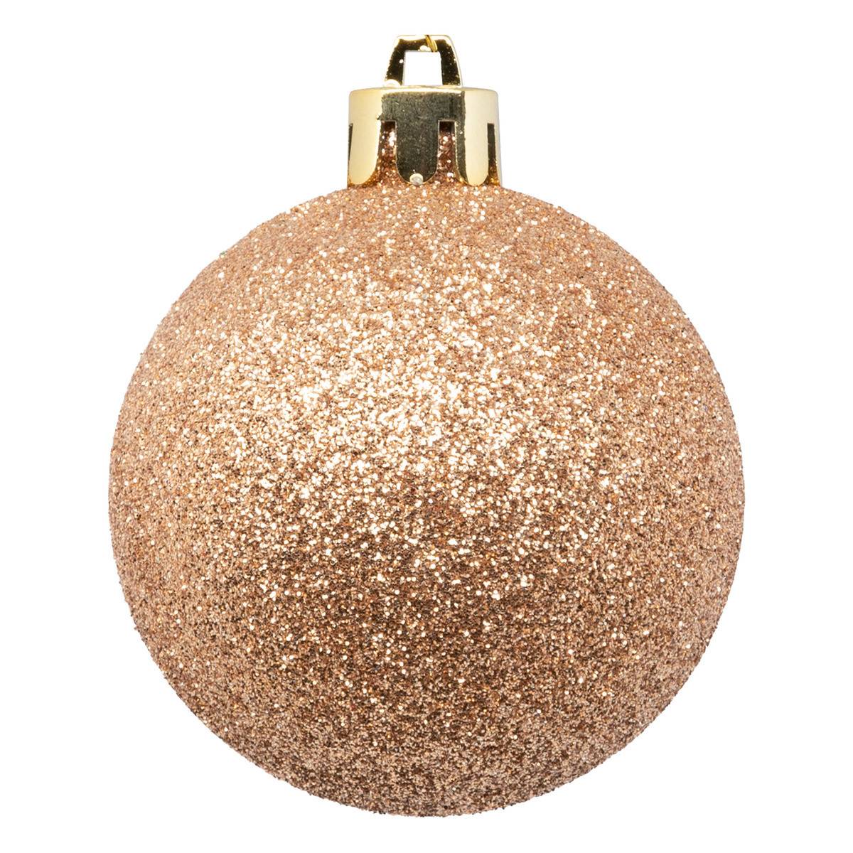 Fééric Lights & Christmas - Boule de Noël plastique 60mm x9 nude - Atmosphera Créateur d'intérieur - Imagen 6