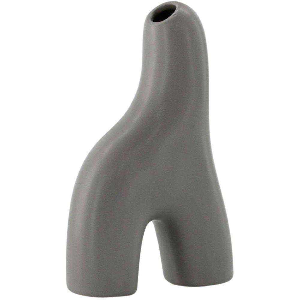 Venture Home - Vase en grès Aya Gris foncé - Imagen 3