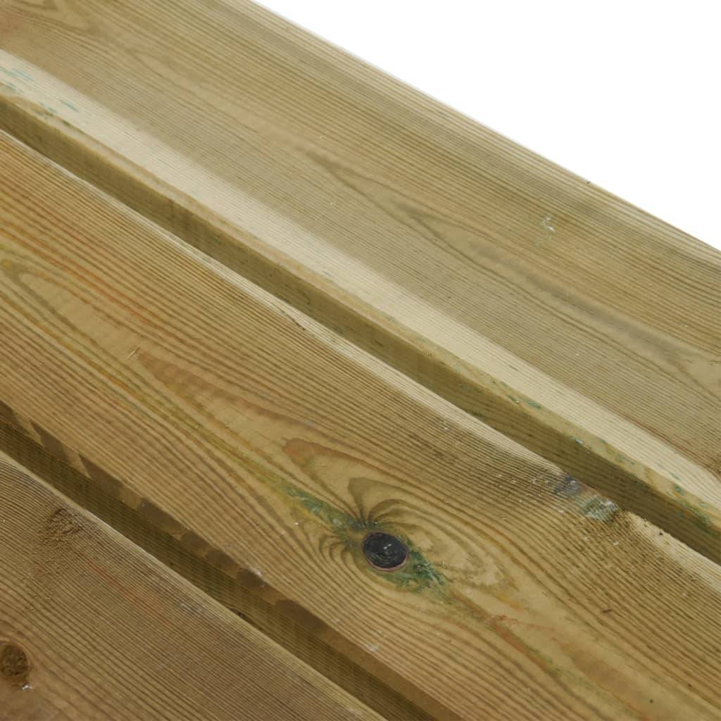 Helloshop26 - Banc de jardin meuble de patio d'extérieur terrasse 160 x 38 x 45 cm bois de pin massif imprégné - Imagen 5