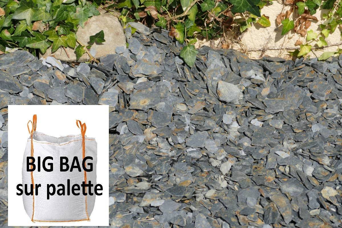 ClassGarden - Paillage Ardoise NOIR  10-40  - VRAC Big Bag - 1000 kg - Image 2
