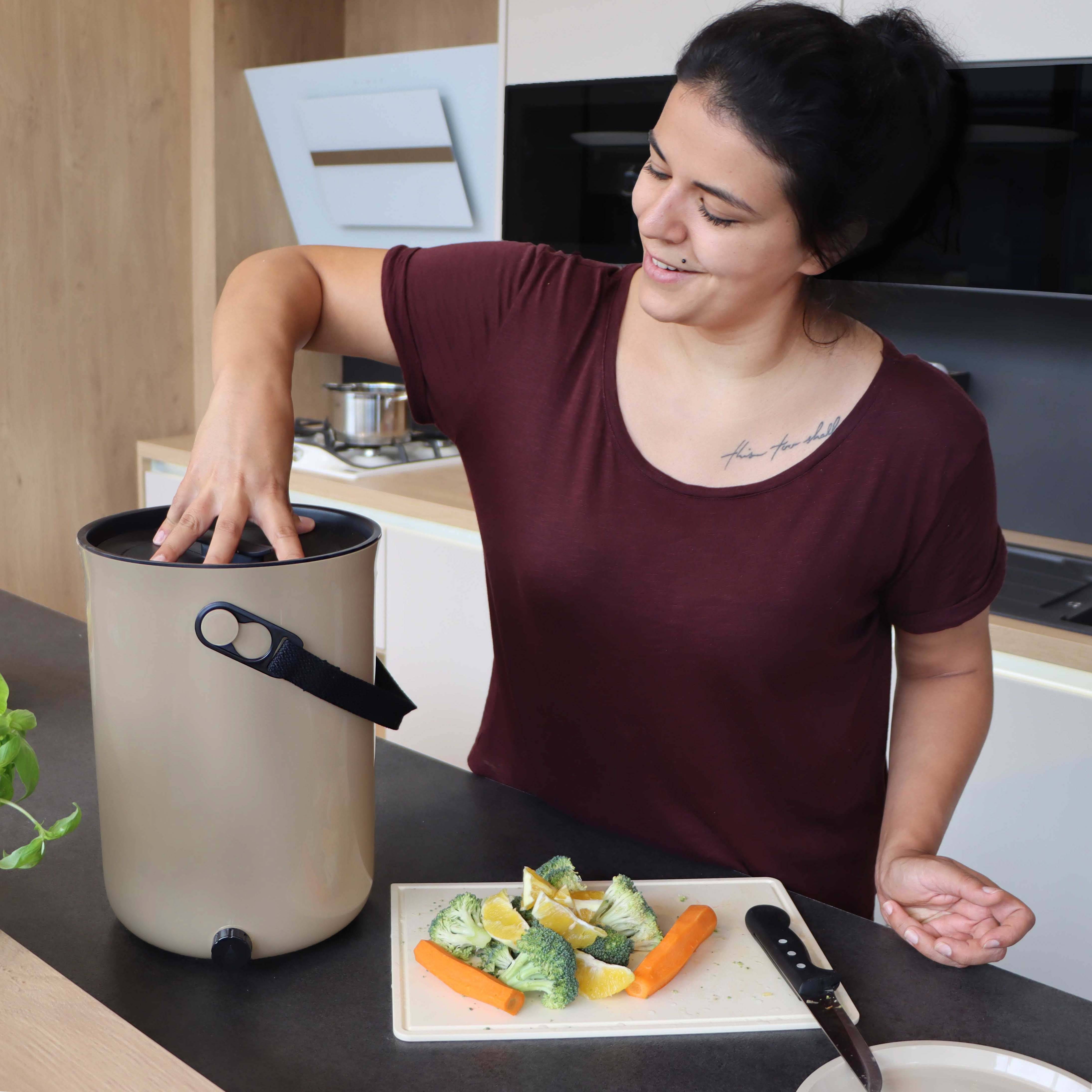 Composteur Bokashien Plastique recyclé,marron, 9,6l+1 kg d'activateur - Imagen 5