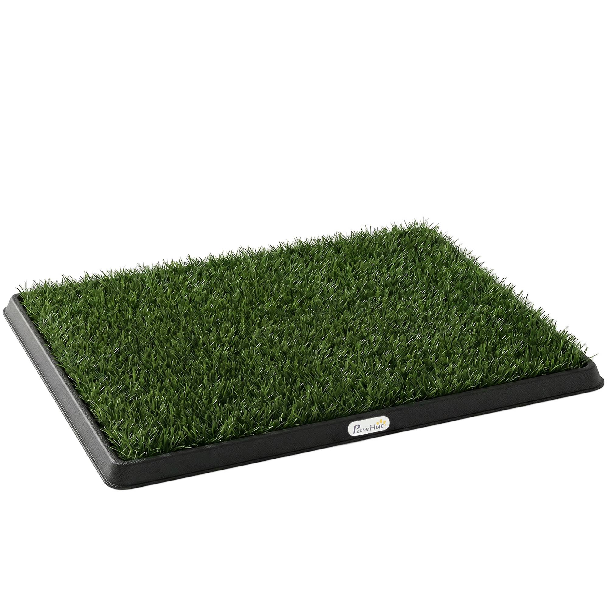 ComfortXL - Toilette pour chien en PP et PE 63 x 50,5 cm bac noir pour maison et balcon avec gazon synthétique drainant - Image 10