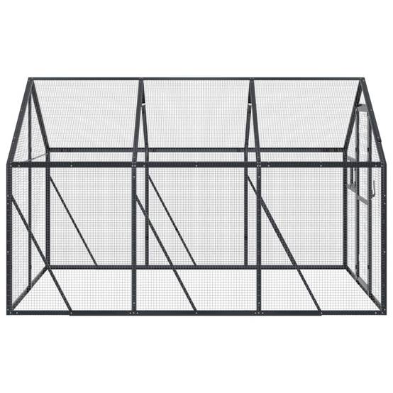 Cage Oiseaux Aluminium Longue Résistante Anthracite 179x300cm - ComfortXL Outdoor Living - Image 4