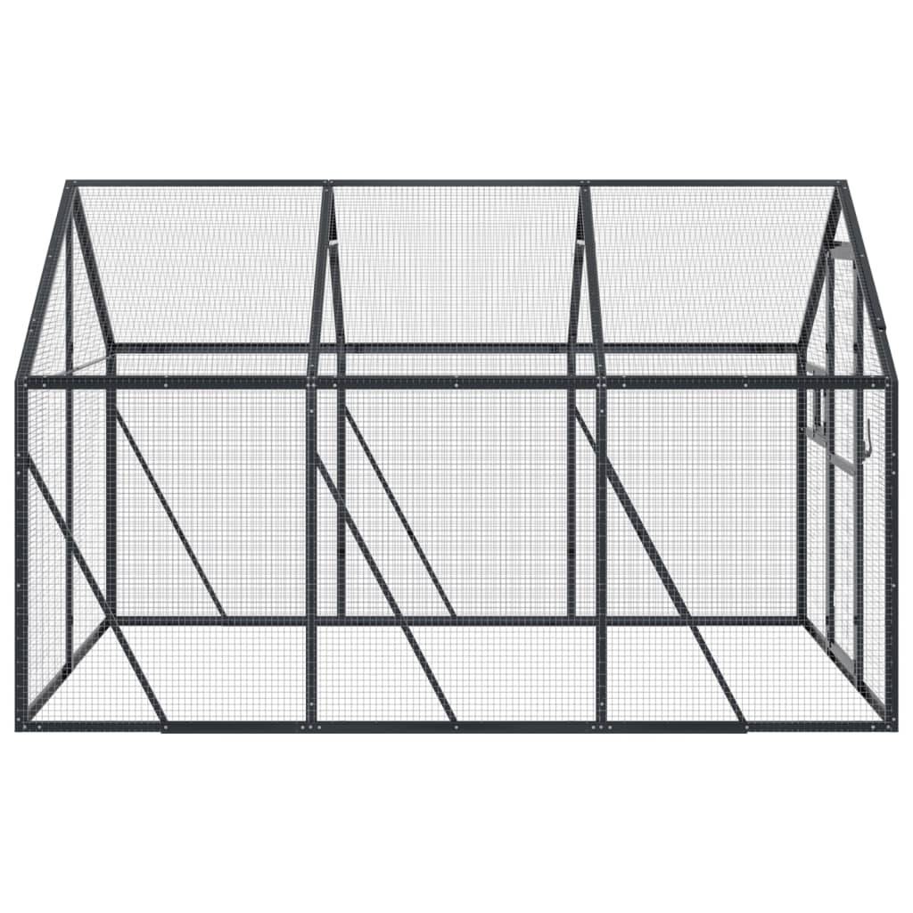 Cage Oiseaux Aluminium Longue Résistante Anthracite 179x300cm - ComfortXL Outdoor Living - Image 4