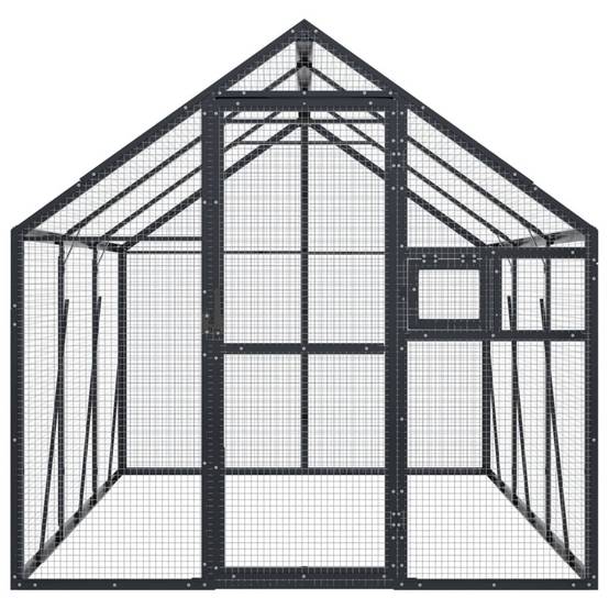 Cage Oiseaux Aluminium Longue Résistante Anthracite 179x300cm - ComfortXL Outdoor Living - Image 3