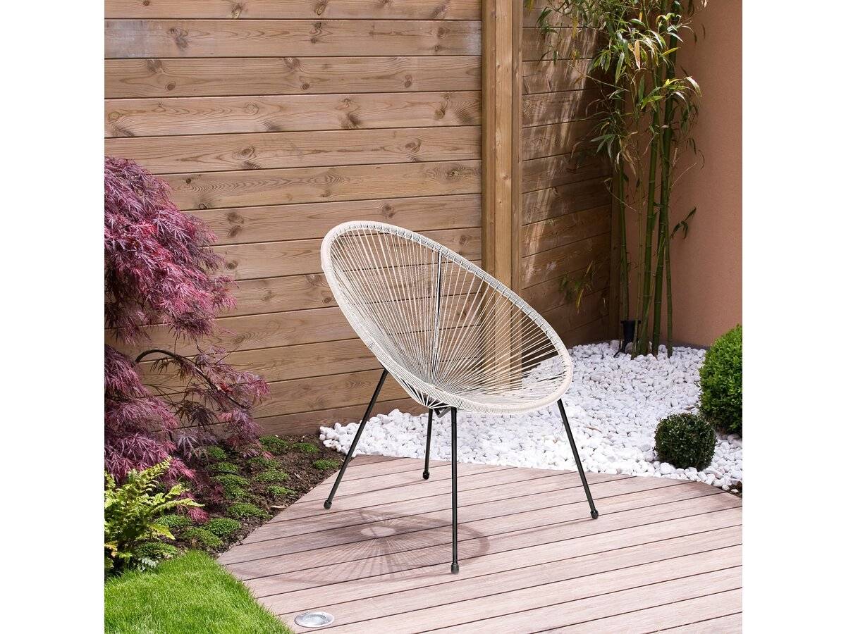 Lot De 2 Fauteuils De Jardin "ania" - Blanc -habitat Et Jardin - Imagen 2