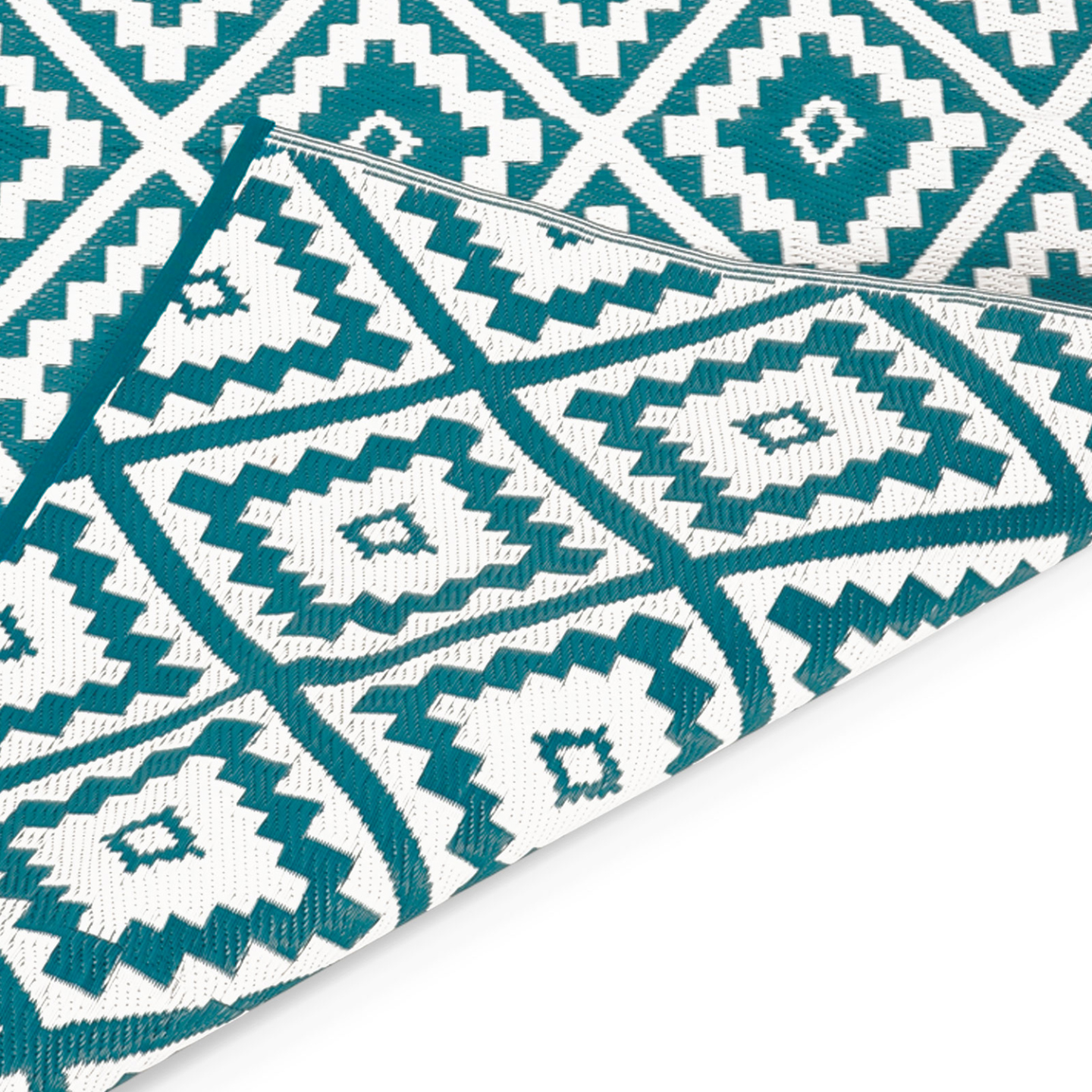 Tapis extérieur BAHAMAS bleu canard 270 x 370 CM - Image 3