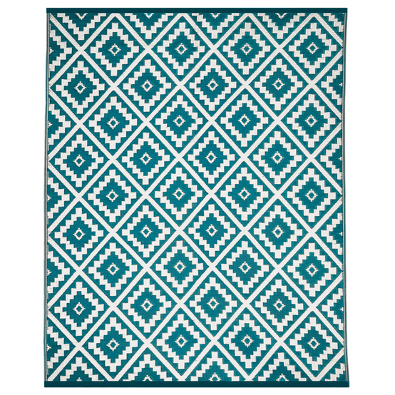 Tapis extérieur BAHAMAS bleu canard 270 x 370 CM - Image 2