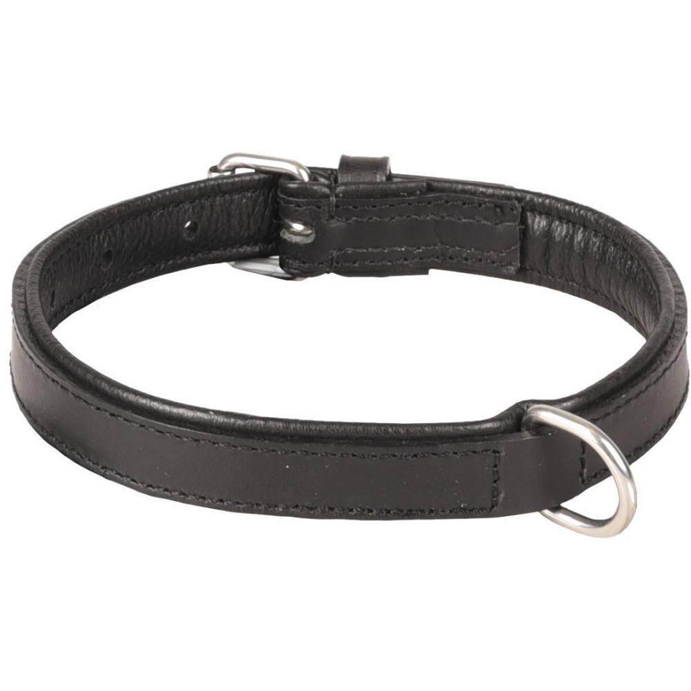 Collier Cuir S/M 30-37 cm ARIZONA noir pour chien - Image 2