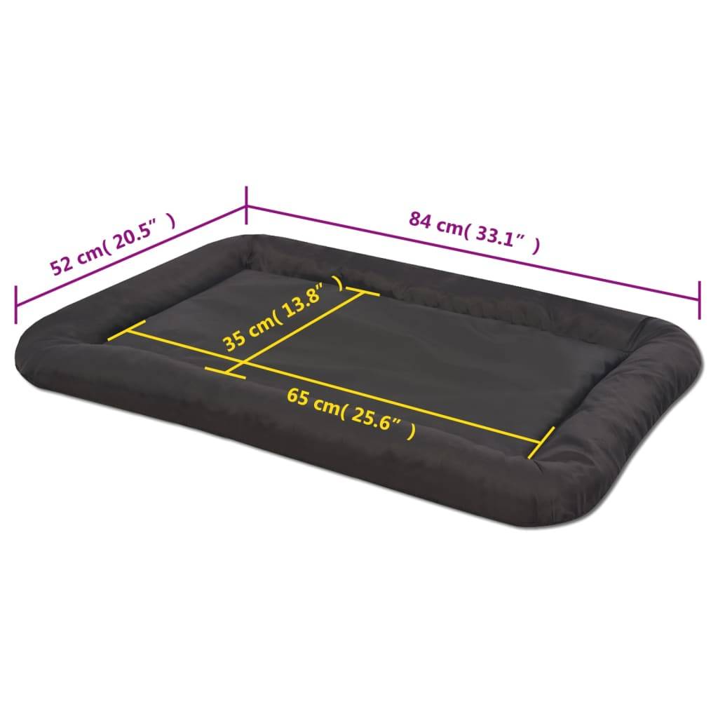 Vidaxl - Matelas pour chiens Taille XL Noir vidaXL 170454 - Imagen 3