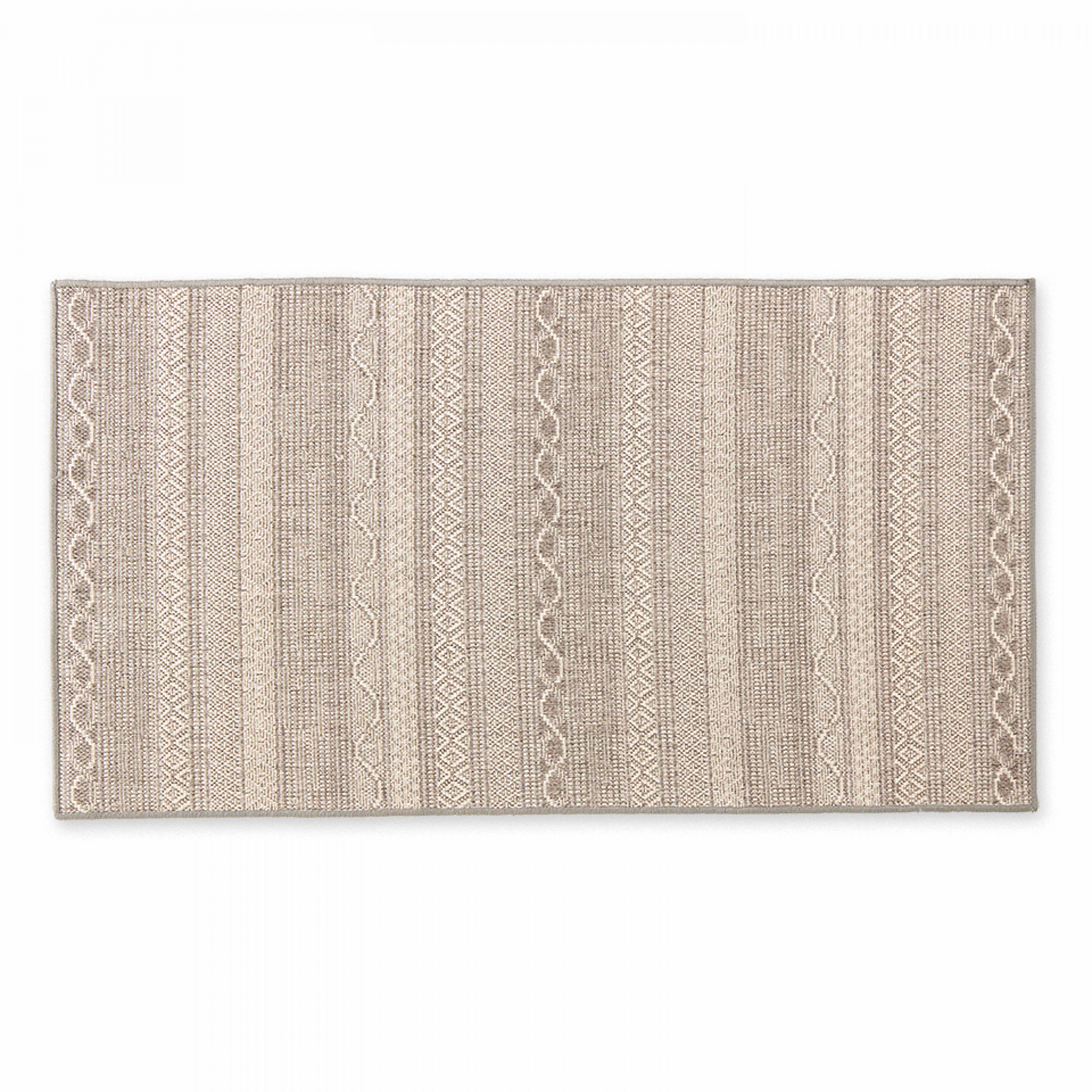 Oviala - Tapis rectangulaire en polypropylène 80x150 cm gris Urda - Oviala - Imagen 2