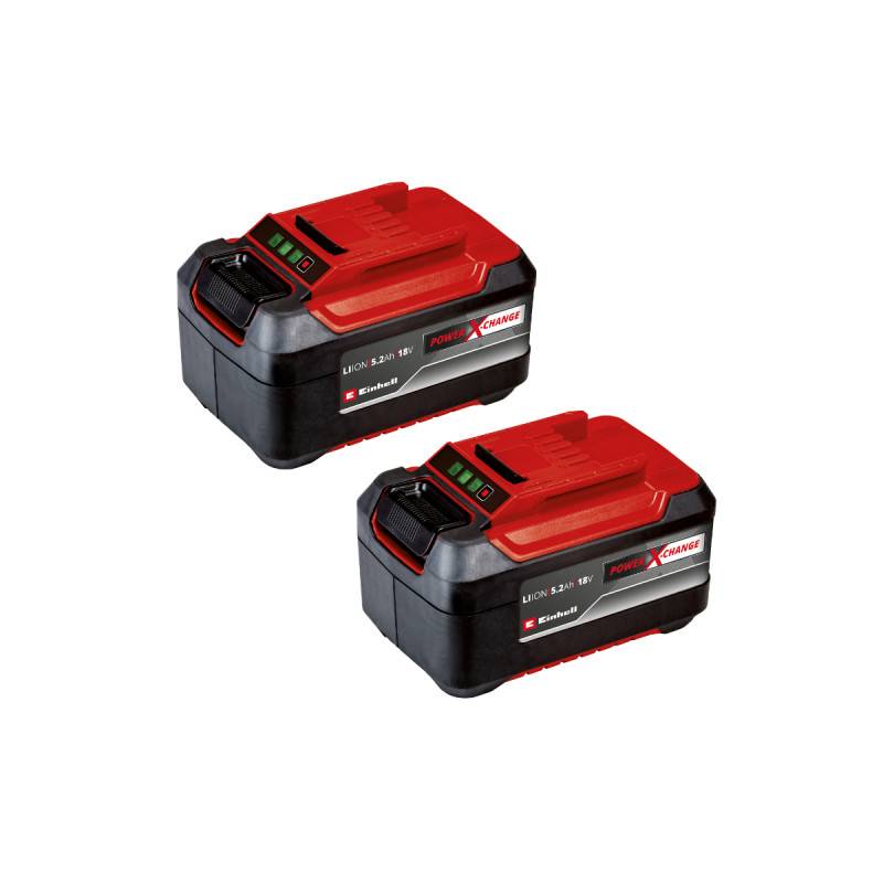 Einhell - Lot de 2 batteries EINHELL 18V Power X-Change - 5.2Ah - Twinpack