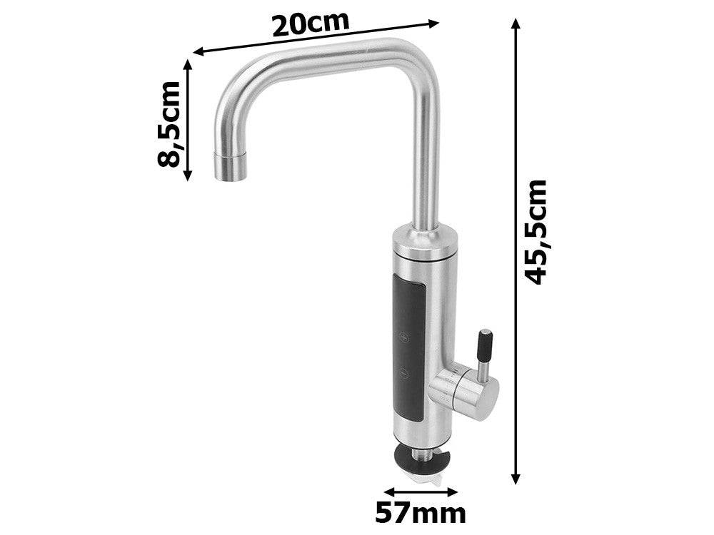 Chauffe-eau électrique instantané robinet cuisine lcd 3000w - Image 3