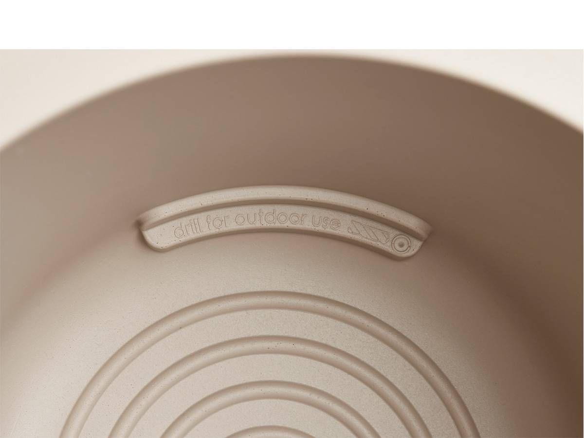 Pot de fleurs rond en plastique extérieur/intérieur Ø 35 cm Elho Pure Coupe greige - Imagen 4