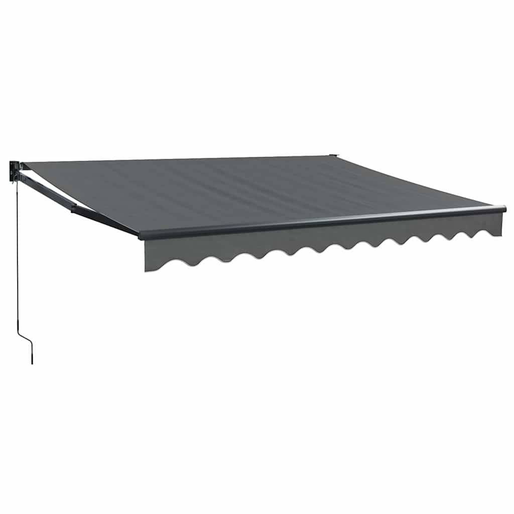 Auvent rétractable mural aluminium patio ombre rafraîchissante anthracite 3,5x2,5 m - ComfortXL Outdoor Living - Image 2