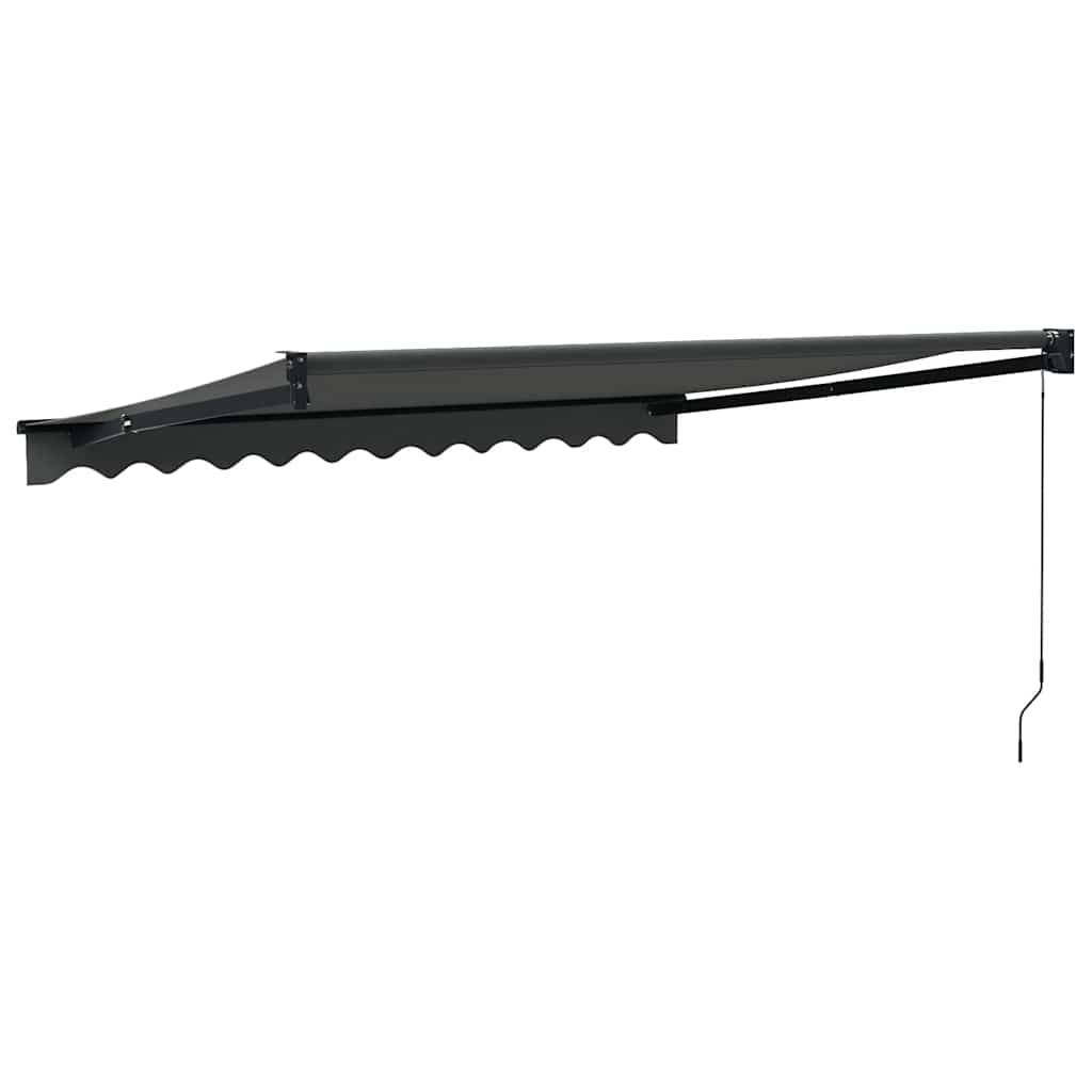Auvent rétractable mural aluminium patio ombre rafraîchissante anthracite 3,5x2,5 m - ComfortXL Outdoor Living - Image 5