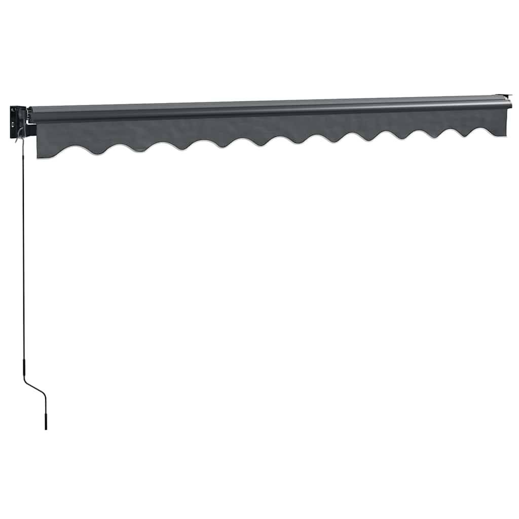 Auvent rétractable mural aluminium patio ombre rafraîchissante anthracite 3,5x2,5 m - ComfortXL Outdoor Living - Image 6