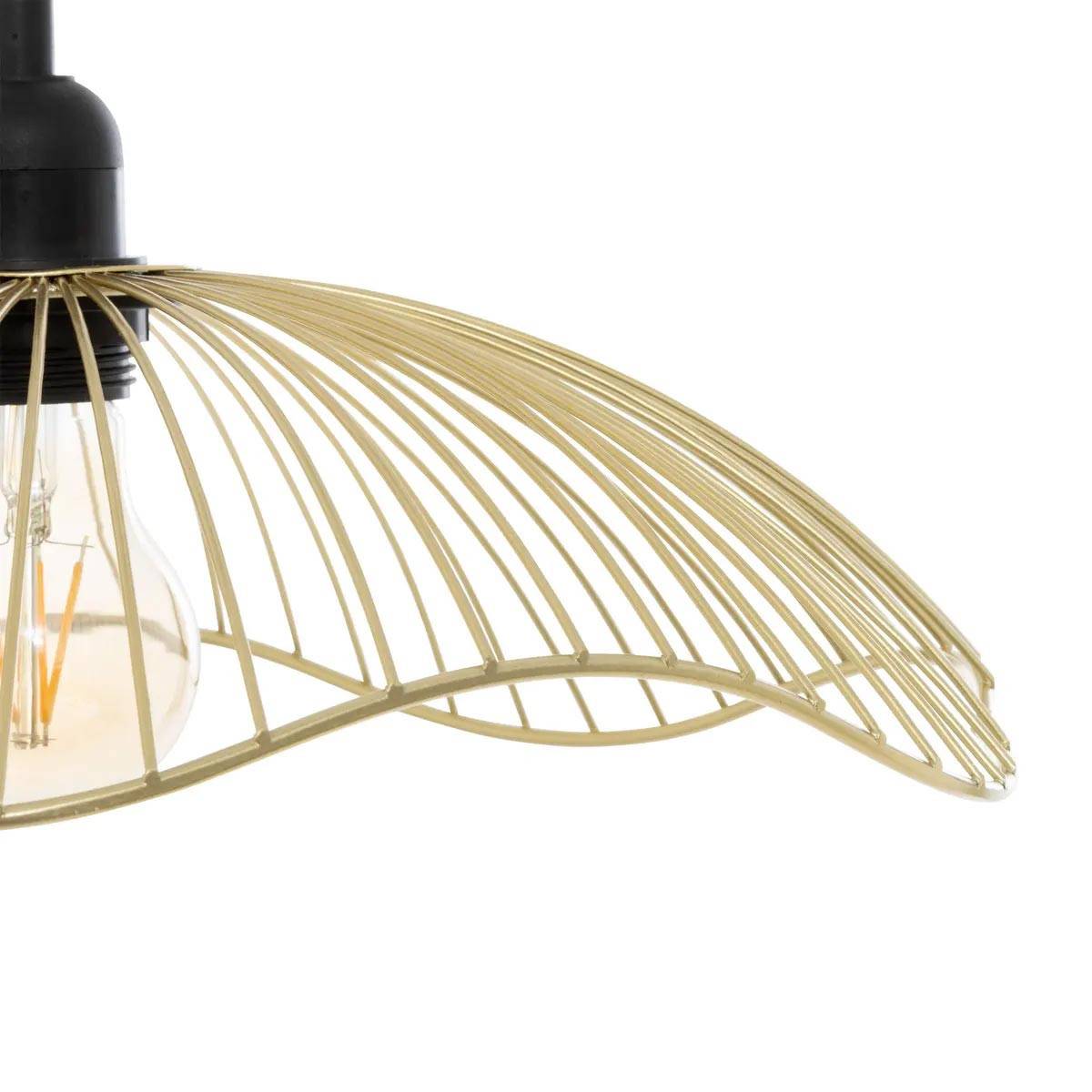 Lampe Suspension Design en Métal "Galt" 34cm Doré - Image 4