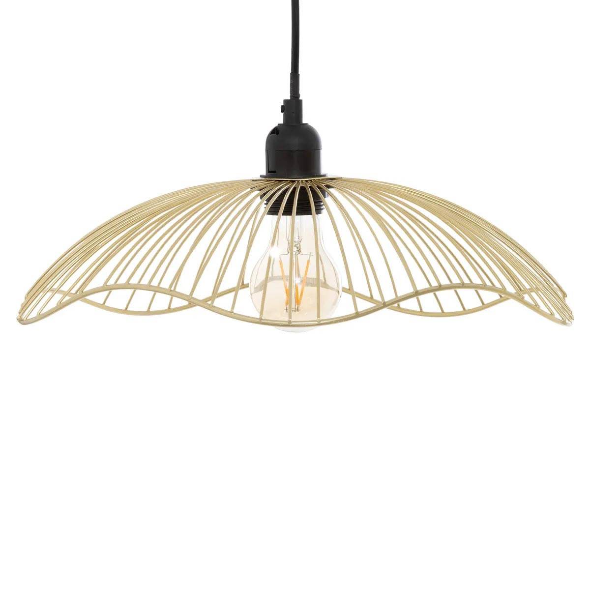 Lampe Suspension Design en Métal "Galt" 34cm Doré - Image 2