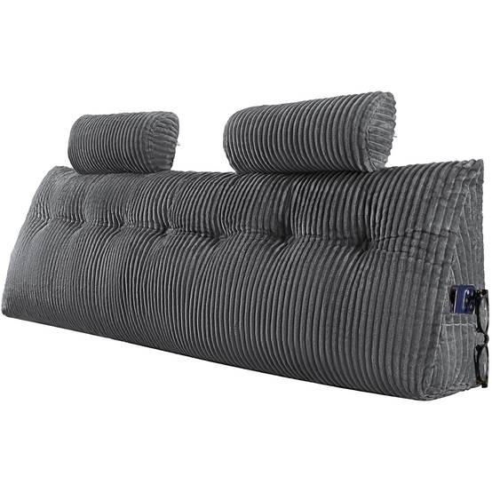 VEVOR Coussin de lecture de tête de lit King Size avec 2 poches et appuie-têtes - Image 1
