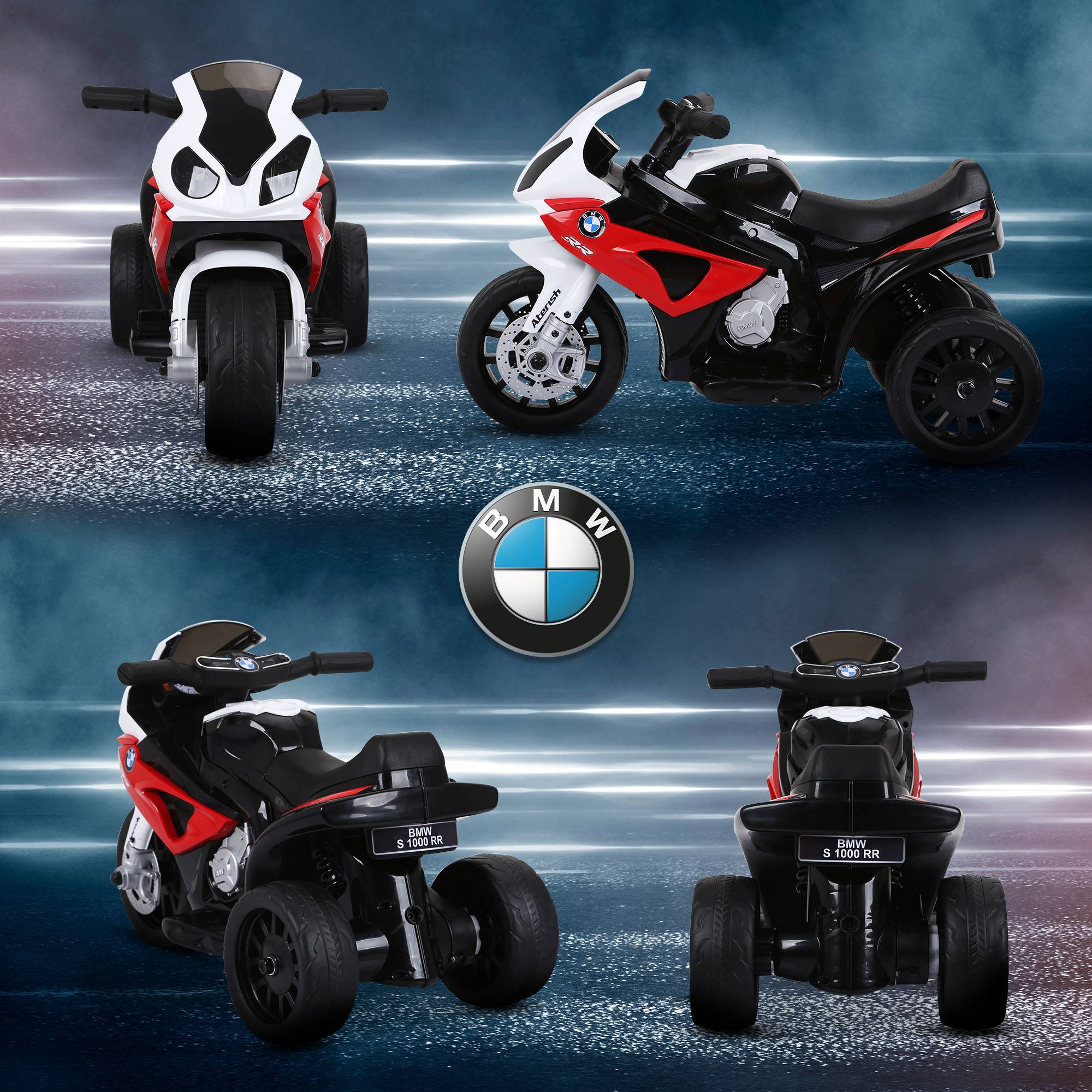 Moto Électrique Enfant BMW S1000 RR Sous Licence, 3 Roues, 6V, Lumières et Sons, 2,5 km/h - Image 10