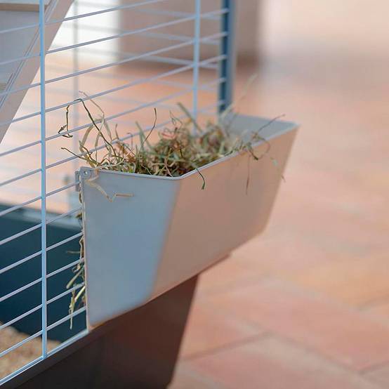 Ferplast - Cage pour Lapins et Petits Animaux BARN 100 DOUBLE, 3 étages, Toit Ouvrant, Accessoires et Adhésifs inclus - Imagen 9