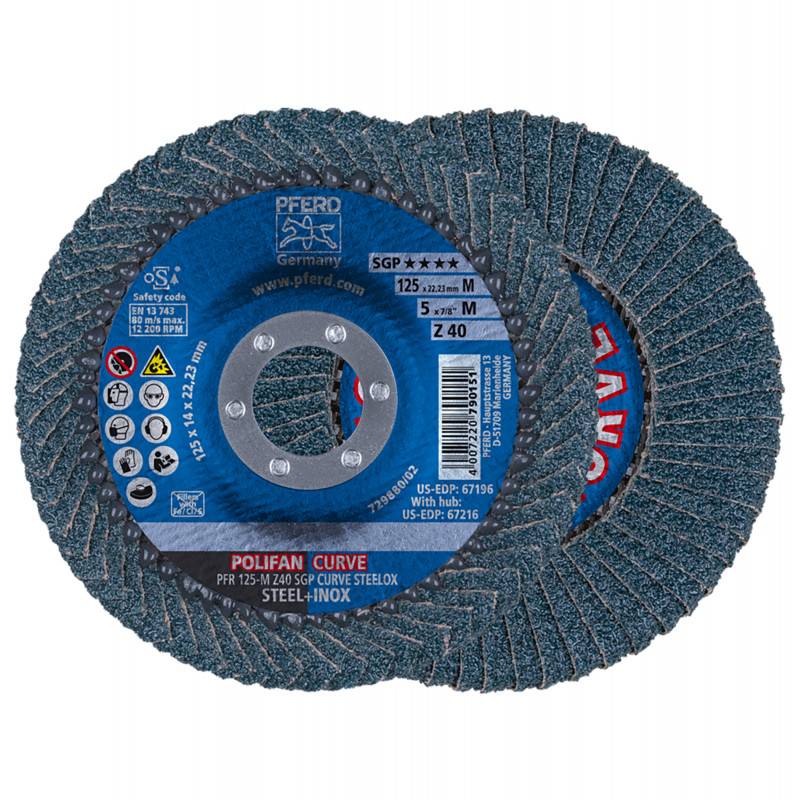 Disque à lamelles SGP-Curve Z radiale PFERD - Ø mm: 125 - Ep. mm: 14 ...