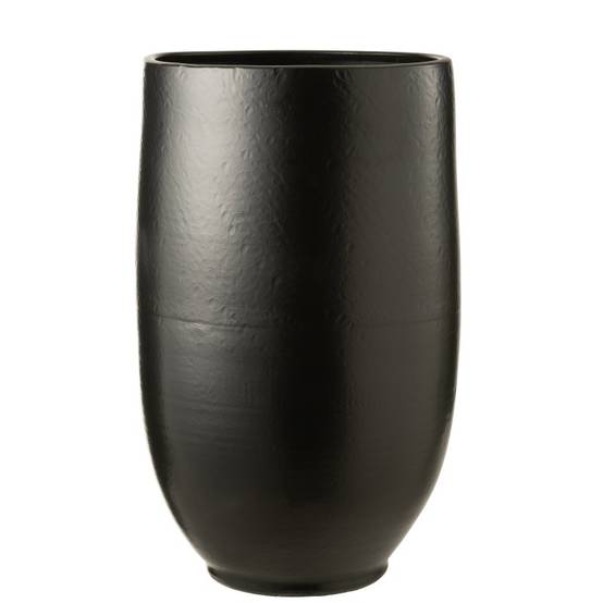 Vase en céramique noir 35x35x60 cm - J-Line - Image 1