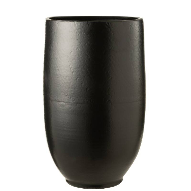Vase en céramique noir 35x35x60 cm - J-Line