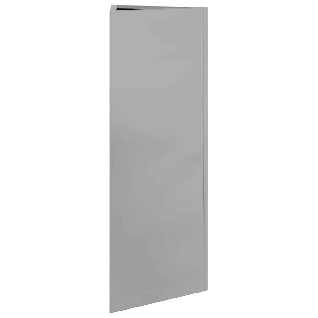 Jardinière triangulaire acier galvanisé gris 30 x 26 x 75 cm - PANGIVO - Image 4