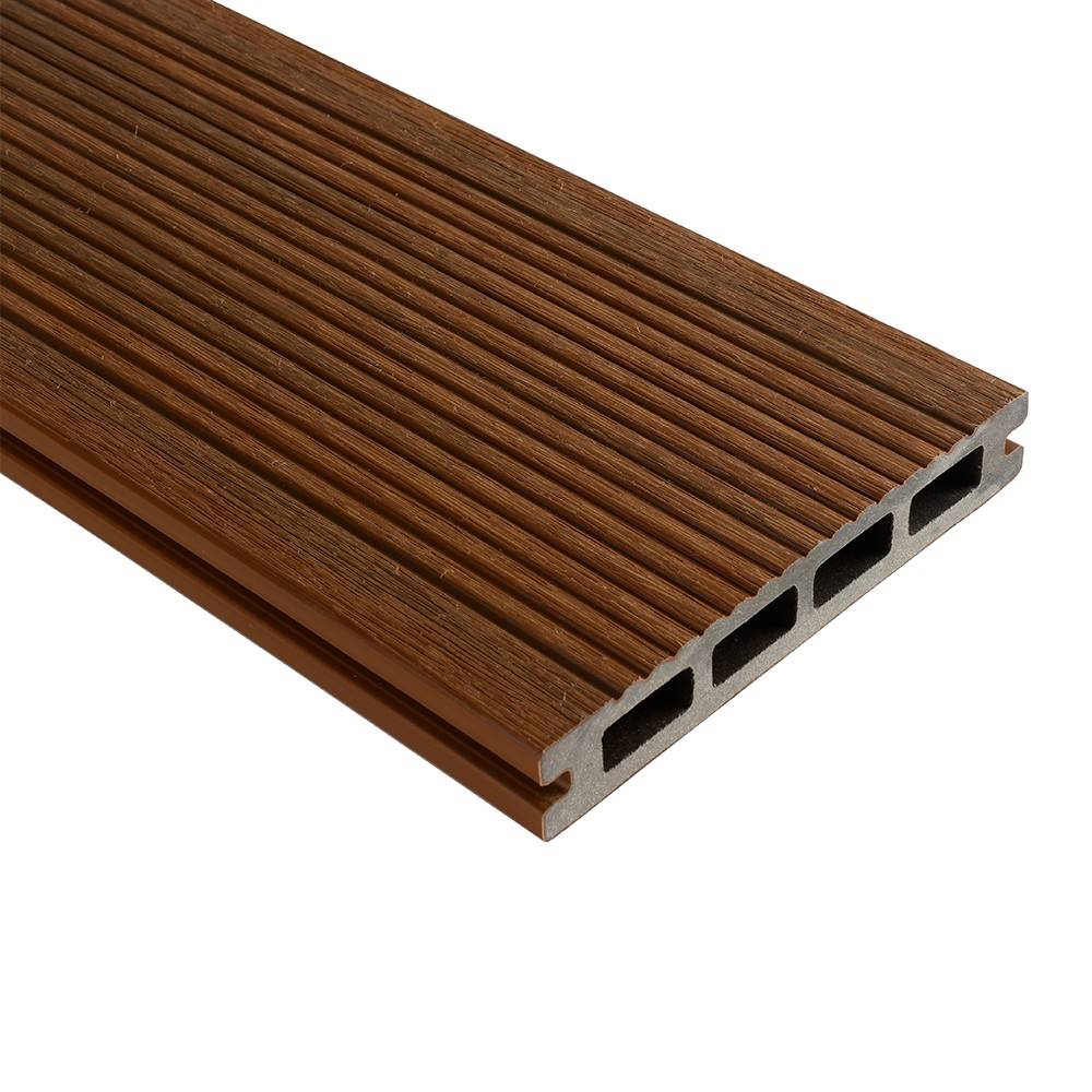 Kit Terrasse Composite NAVIA 15m² - Teck - 46 Lames de Terrasse (220 x 14.5 x 2.2 cm) - Fixation par Clips - Cobra Hybrid - Imagen 4