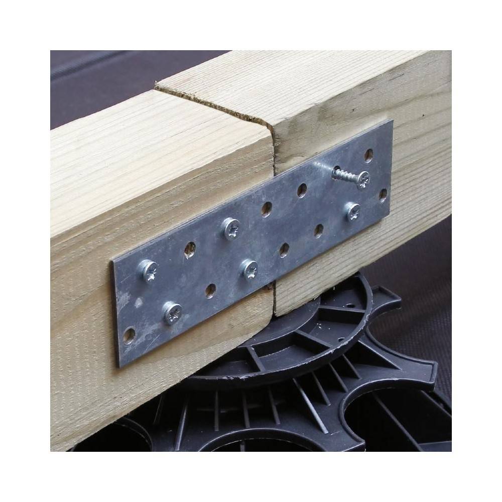 Kit Terrasse Composite NAVIA 15m² - Teck - 46 Lames de Terrasse (220 x 14.5 x 2.2 cm) - Fixation par Clips - Cobra Hybrid - Imagen 7