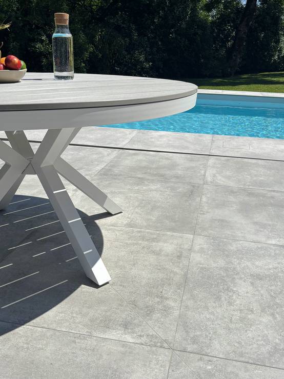 Table de jardin ELBA aluminium- BLANC - REMARQUABLE - Image 7