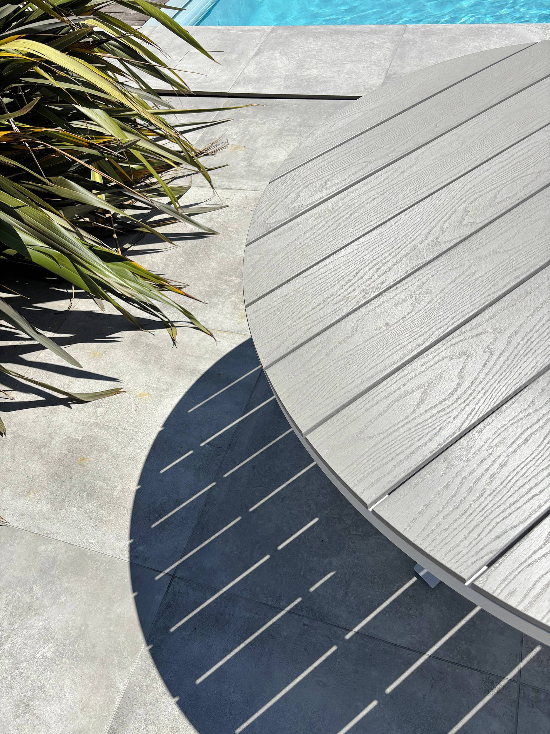 Table de jardin ELBA aluminium- BLANC - REMARQUABLE - Image 4
