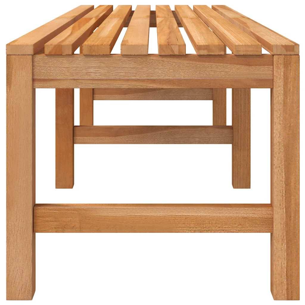 ComfortXL - Banc de jardin bois teck massif patio aménagement polyvalent 150 cm brun - ComfortXL Outdoor Living - Image 5
