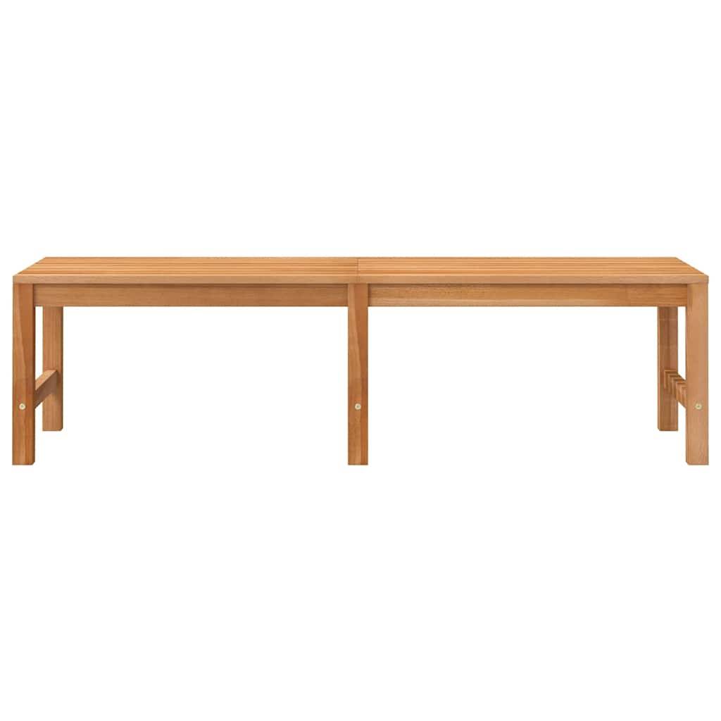 ComfortXL - Banc de jardin bois teck massif patio aménagement polyvalent 150 cm brun - ComfortXL Outdoor Living - Image 4