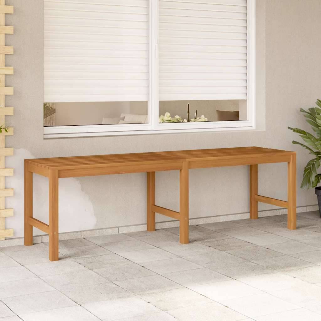 ComfortXL - Banc de jardin bois teck massif patio aménagement polyvalent 150 cm brun - ComfortXL Outdoor Living - Image 1