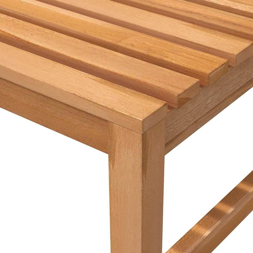 ComfortXL - Banc de jardin bois teck massif patio aménagement polyvalent 150 cm brun - ComfortXL Outdoor Living - Image 6