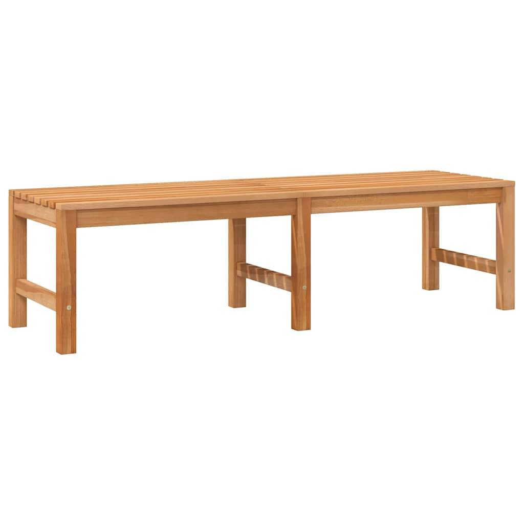 ComfortXL - Banc de jardin bois teck massif patio aménagement polyvalent 150 cm brun - ComfortXL Outdoor Living - Image 2
