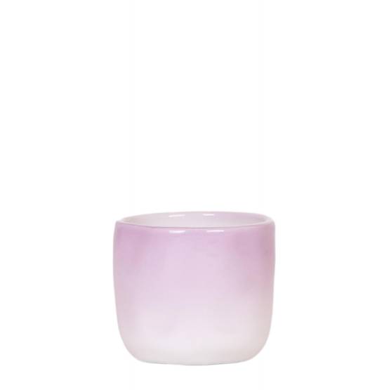 Cache-pot céramique dégradé - camaïeu tout en douceur - Pot de 6cm - rose - Image 1