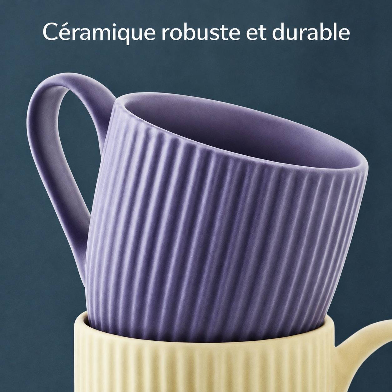 Set 6 Tasses Espresso Pastel 90 ml Avec Sous-tasses - Image 4