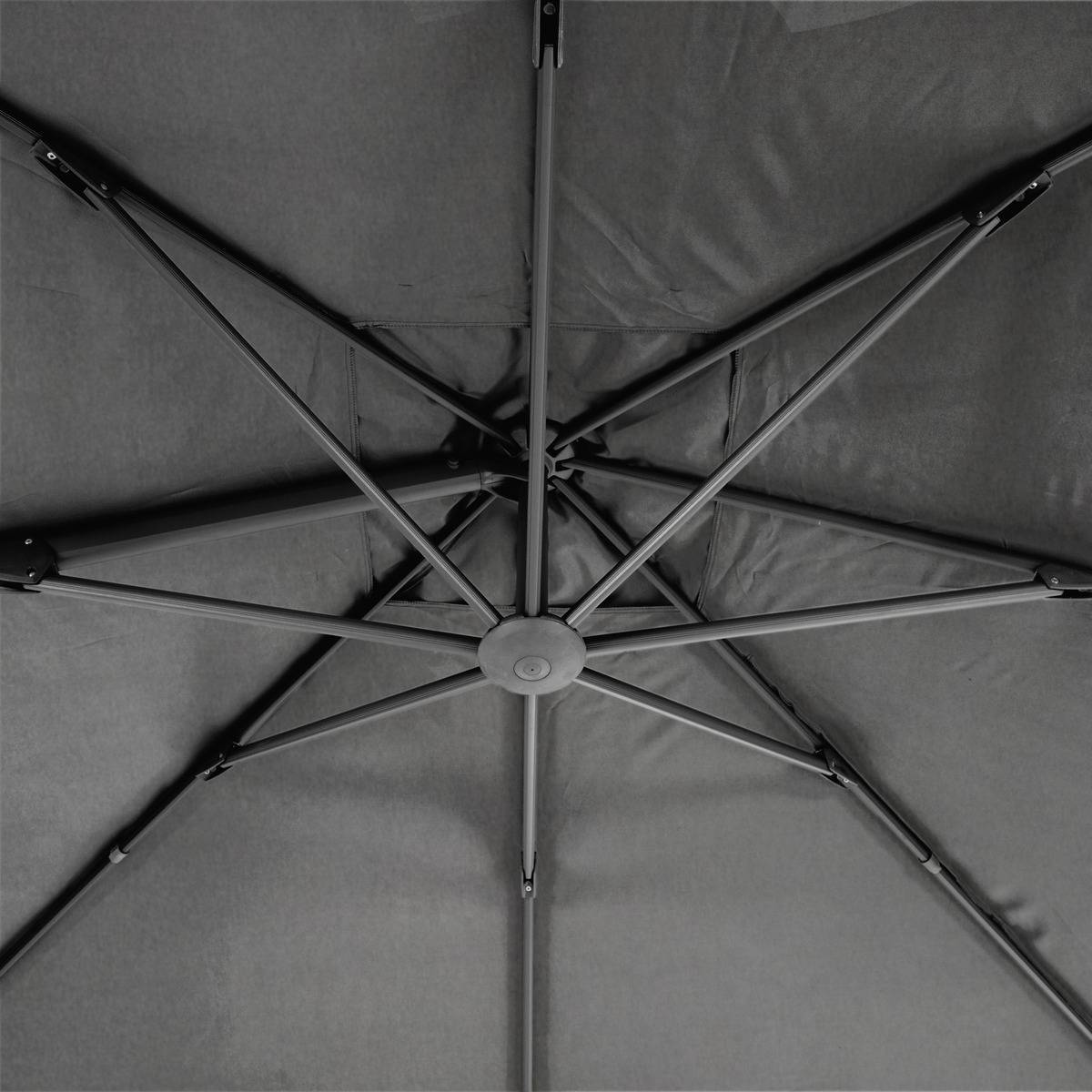 Hesperide - Toile de parasol "Elea" anthracite 4,2x3m en oléfine Hespéride - Imagen 3