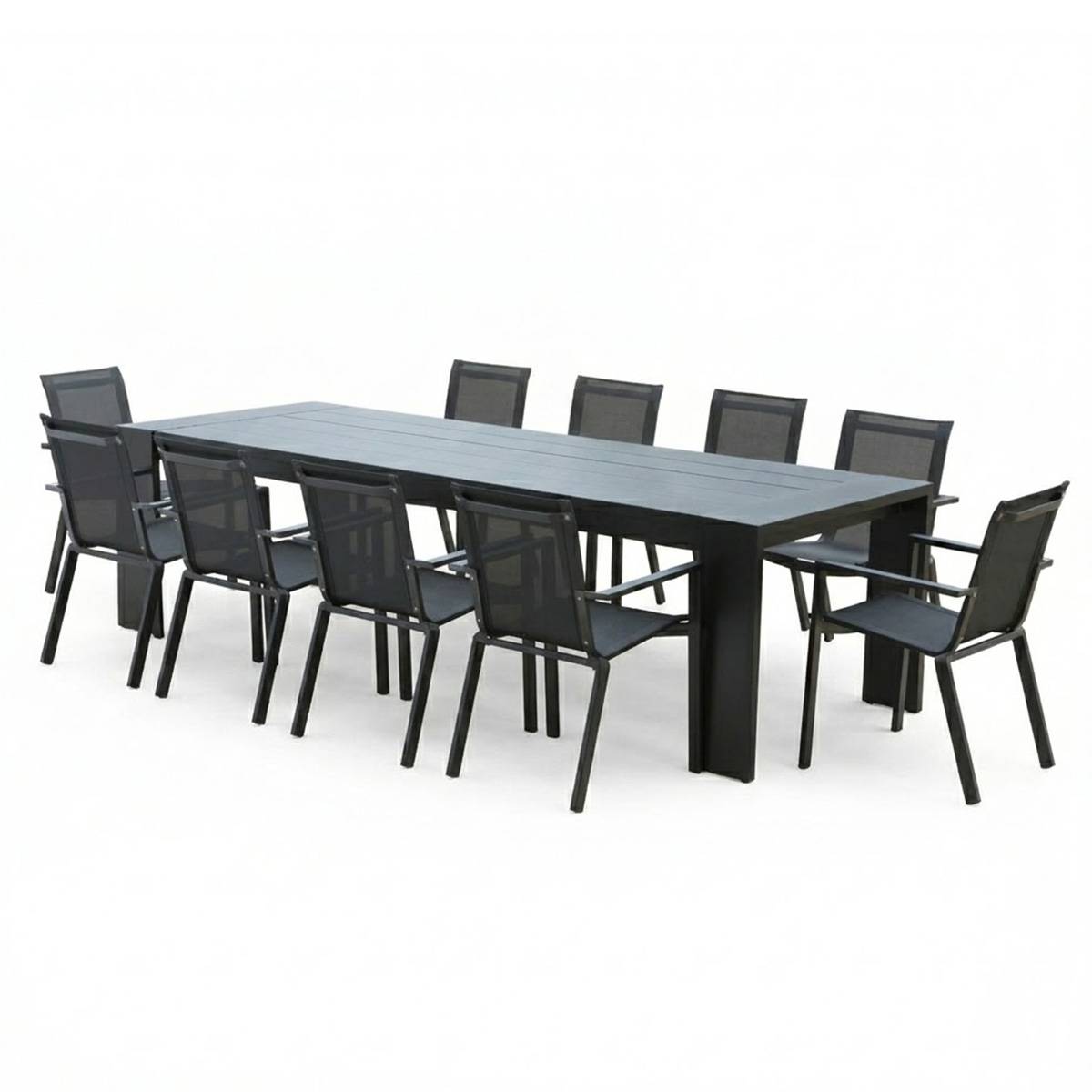 Wilsa Garden - Ensemble de jardin en aluminium 8/10P IBIZA avec 10 fauteuils - Imagen 2