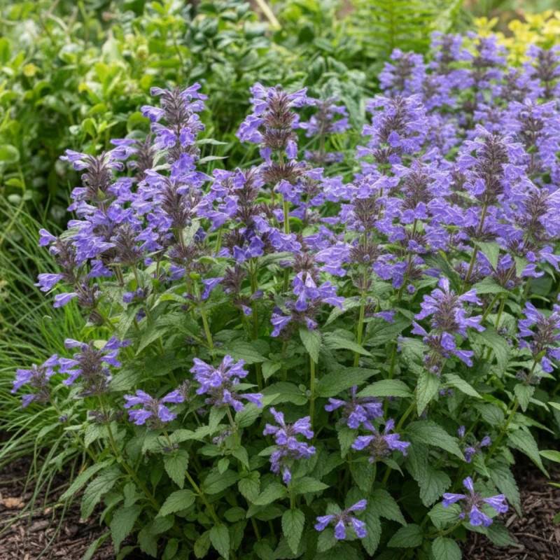 Herbe aux chats - Menthe des chats Neptune®, Nepeta à fleurs Bleue/ - feuillage Persistant - Godet - 5/20 cm - Image 2