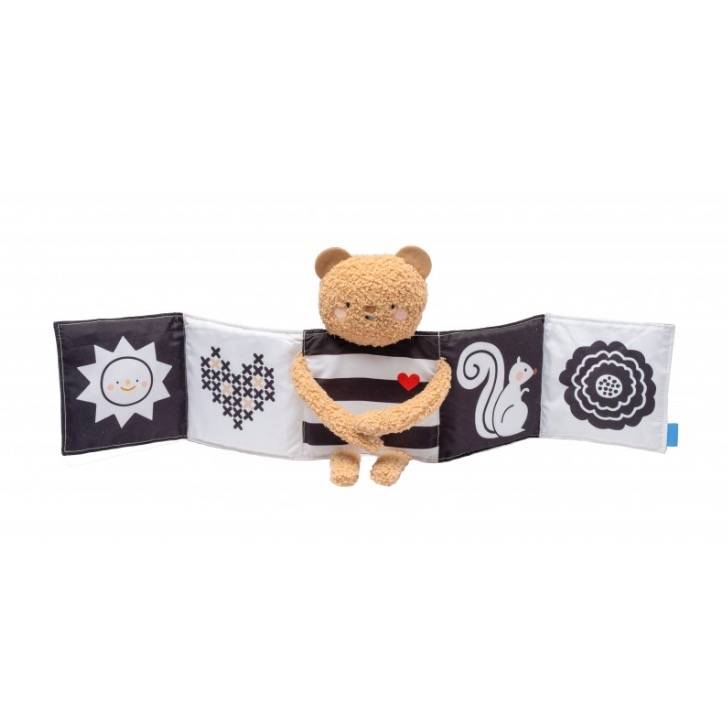 Livre ourson calin - Noir et blanc - Buki